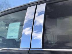 Quality Automotive Accessories - QAA PP61308 4Pc Stainless Steel Pillar Trim for 2021-2025 Ford F150 - Image 1
