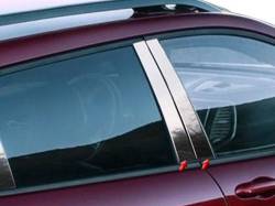 Quality Automotive Accessories - QAA PP54090 4Pc Stainless Steel Pillar Trim for 2014-2022 Jeep Cherokee - Image 1
