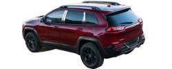 Quality Automotive Accessories - QAA PP54090 4Pc Stainless Steel Pillar Trim for 2014-2022 Jeep Cherokee - Image 2