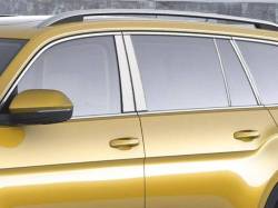 Quality Automotive Accessories - QAA PP70643 10Pc Stainless Steel Pillar Trim for Volkswagen Atlas Cross Sport - Image 1