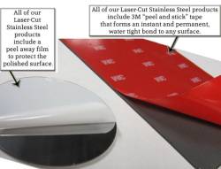 Quality Automotive Accessories - QAA PP36741 4Pc Stainless Steel Pillar Trim for 1993-1997 Chrysler Concorde - Image 3