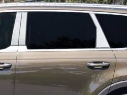 Quality Automotive Accessories - QAA PP70851 6Pc Stainless Steel Pillar Trim for 2020-2025 Kia Telluride - Image 1