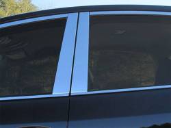 Quality Automotive Accessories - QAA PP12700 4Pc Stainless Steel Pillar Trim for 2012-2017 Toyota Prius V - Image 1