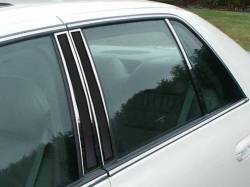 Quality Automotive Accessories - QAA PP40246-OL 6Pc Stainless Steel Pillar Trim for 2006-2011 Cadillac DTS - Image 1