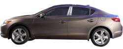 Quality Automotive Accessories - QAA PP13205 4Pc Stainless Steel Pillar Trim for 2013-2022 Acura ILX - Image 2