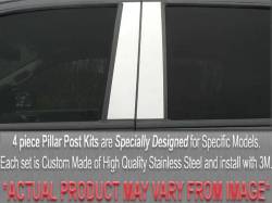 Quality Automotive Accessories - QAA PP96060 4Pc Stainless Steel Pillar Trim for 96-02 Mercedes E Class - Image 1