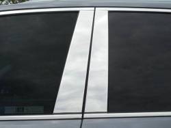 Quality Automotive Accessories - QAA PP16260 4Pc Stainless Steel Pillar Trim for 2016-2022 Honda Pilot - Image 1