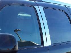 Quality Automotive Accessories - QAA PP42255 4Pc Stainless Steel Pillar Trim for 2002-2006 Cadillac Escalade - Image 1
