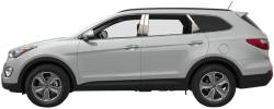 Quality Automotive Accessories - QAA PP13337 6Pc Stainless Steel Pillar Trim for 2013-2018 Hyundai Santa Fe - Image 2