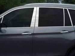 Quality Automotive Accessories - QAA PP16263 10Pc Stainless Steel Pillar Trim for 2016-2022 Honda Pilot - Image 1