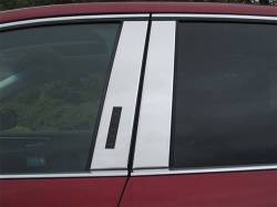 Quality Automotive Accessories - QAA PP55610 4Pc Stainless Steel Pillar Trim for 2015-2024 Ford Edge - Image 1