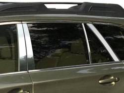 Quality Automotive Accessories - QAA PP16482 8Pc Stainless Steel Pillar Trim for 2015-2019 Subaru Outback - Image 1