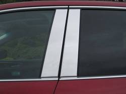 Quality Automotive Accessories - QAA PP55612 4Pc Stainless Steel Pillar Trim for 2015-2024 Ford Edge - Image 1