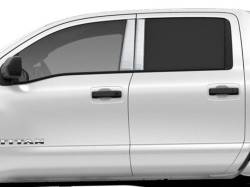 Quality Automotive Accessories - QAA PP16523 4Pc Stainless Steel Pillar Trim for 2016-2024 Nissan Titan - Image 1
