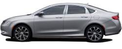 Quality Automotive Accessories - QAA PP55780 4Pc Stainless Steel Pillar Trim for 2015-2017 Chrysler 200 - Image 2