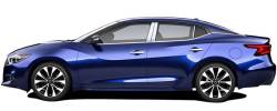 Quality Automotive Accessories - QAA PP16540 4Pc Stainless Steel Pillar Trim for 2016-2023 Nissan Maxima - Image 2