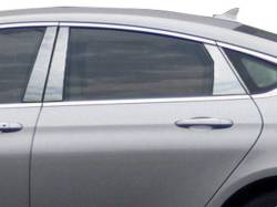 Quality Automotive Accessories - QAA PP55782 8Pc Stainless Steel Pillar Trim for 2015-2017 Chrysler 200 - Image 1