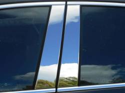Quality Automotive Accessories - QAA PP56105 4Pc Stainless Steel Pillar Trim for 2016-2025 Chevrolet Malibu - Image 1