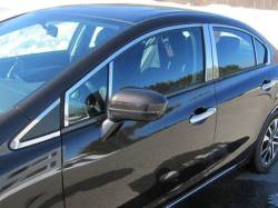 Quality Automotive Accessories - QAA WP11343 6Pc Stainless Steel Window Trim for 2011-2013 Hyundai Elantra - Image 2