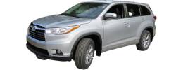 Quality Automotive Accessories - QAA RW14110 2Pc Stainless Steel Rear Window Trim for Toyota Highlander - Image 2