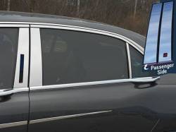 Quality Automotive Accessories - QAA PP57681 6Pc Stainless Steel Pillar Trim for 2017-2020 Lincoln Continental - Image 1