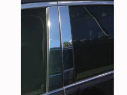 Quality Automotive Accessories - QAA PP57750 4Pc Stainless Steel Pillar Trim for 2017-2025 Chrysler Pacifica - Image 1