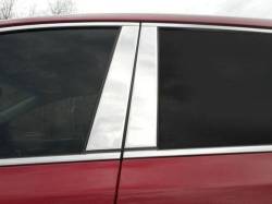 Quality Automotive Accessories - QAA PP17835 4Pc Stainless Steel Pillar Trim for 2017-2022 Kia Sportage - Image 1