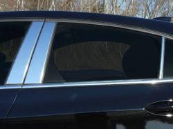 Quality Automotive Accessories - QAA PP57801 6Pc Stainless Steel Pillar Trim for 2017-2019 Chevrolet Cruze - Image 1