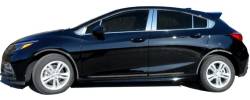 Quality Automotive Accessories - QAA PP57801 6Pc Stainless Steel Pillar Trim for 2017-2019 Chevrolet Cruze - Image 3