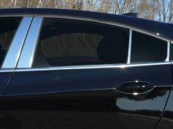 Quality Automotive Accessories - QAA PP57802 8Pc Stainless Steel Pillar Trim for 2017-2019 Chevrolet Cruze - Image 1