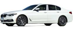 Quality Automotive Accessories - QAA PP17930 4Pc Stainless Steel Pillar Trim for 2017-2023 BMW 5 Series - Image 2