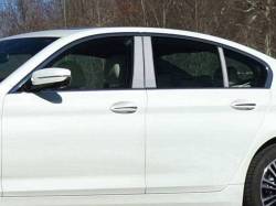 Quality Automotive Accessories - QAA PP17931 6Pc Stainless Steel Pillar Trim for 2017-2023 BMW 5 Series - Image 1
