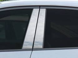 Quality Automotive Accessories - QAA PP18090 4Pc Stainless Steel Pillar Trim for 2018-2024 Jaguar E-Pace - Image 1