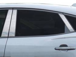 Quality Automotive Accessories - QAA PP18091 6Pc Stainless Steel Pillar Trim for 2018-2024 Jaguar E-Pace - Image 1