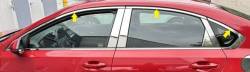Quality Automotive Accessories - QAA WP19810 18Pc Stainless Steel Window Trim for 2019-2024 Kia Forte - Image 2