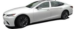 Quality Automotive Accessories - QAA PP18100 4Pc Stainless Steel Pillar Trim for 18-25 Lexus LS500 - Image 2