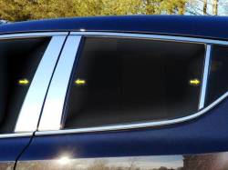 Quality Automotive Accessories - QAA PP18141 6Pc Stainless Steel Pillar Trim for 2018-2023 Toyota C-HR - Image 1