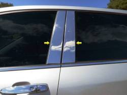 Quality Automotive Accessories - QAA PP58160 4Pc Stainless Steel Pillar Trim for 2018-2024 Chevrolet Equinox - Image 1