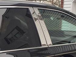 Quality Automotive Accessories - QAA PP18197 4Pc Stainless Steel Pillar Trim for 2018-2022 Lexus RX350 - Image 1