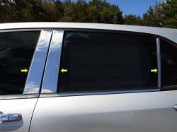 Quality Automotive Accessories - QAA PP58161 6Pc Stainless Steel Pillar Trim for 2018-2024 Chevrolet Equinox - Image 1