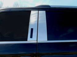 Quality Automotive Accessories - QAA PP58383 4Pc Stainless Steel Pillar Trim for 2018-2024 Lincoln Navigator - Image 1