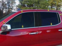 Quality Automotive Accessories - QAA WP59170 22Pc Stainless Steel Window Trim for 2019-2025 Chevy Silverado - Image 1