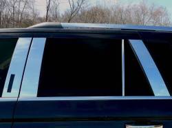 Quality Automotive Accessories - QAA PP58385 8Pc Stainless Steel Pillar Trim for 2018-2024 Lincoln Navigator - Image 1