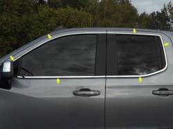 Quality Automotive Accessories - QAA WP59171 12Pc Stainless Steel Window Trim for 2019-2025 Chevy Silverado - Image 5