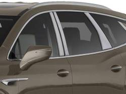 Quality Automotive Accessories - QAA PP58531 6Pc Stainless Steel Pillar Trim for 2018-2024 Buick Enclave - Image 1