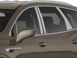 Quality Automotive Accessories - QAA PP58532 12Pc Stainless Steel Pillar Trim for 2018-2024 Buick Enclave - Image 1