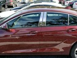 Quality Automotive Accessories - QAA PP58576 6Pc Stainless Steel Pillar Trim for 2018-2020 Buick Regal - Image 1