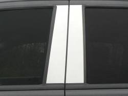 Quality Automotive Accessories - QAA PP59345 4Pc Stainless Steel Pillar Trim for 2019-2023 Ford Ranger - Image 1