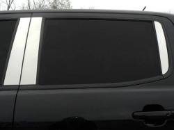 Quality Automotive Accessories - QAA PP59346 6Pc Stainless Steel Pillar Trim for 2019-2023 Ford Ranger - Image 1