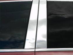 Quality Automotive Accessories - QAA PP59935 4Pc Stainless Steel Pillar Trim for 2019-2024 RAM Trucks - Image 1